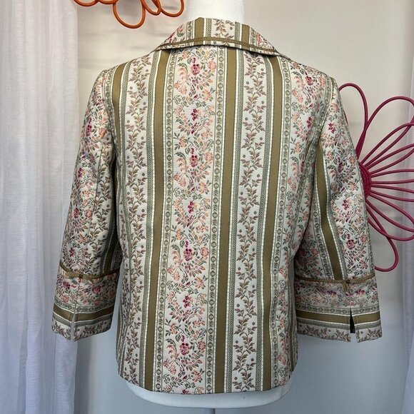 Marsh Landing Vintage Tapestry Brocade Blazer Jacket Ladies Size MED Victorian - Picture 2 of 6